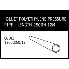 Marley Blue Polyethylene Pressure Pipe Length 250DN 12M- 1200.250.12